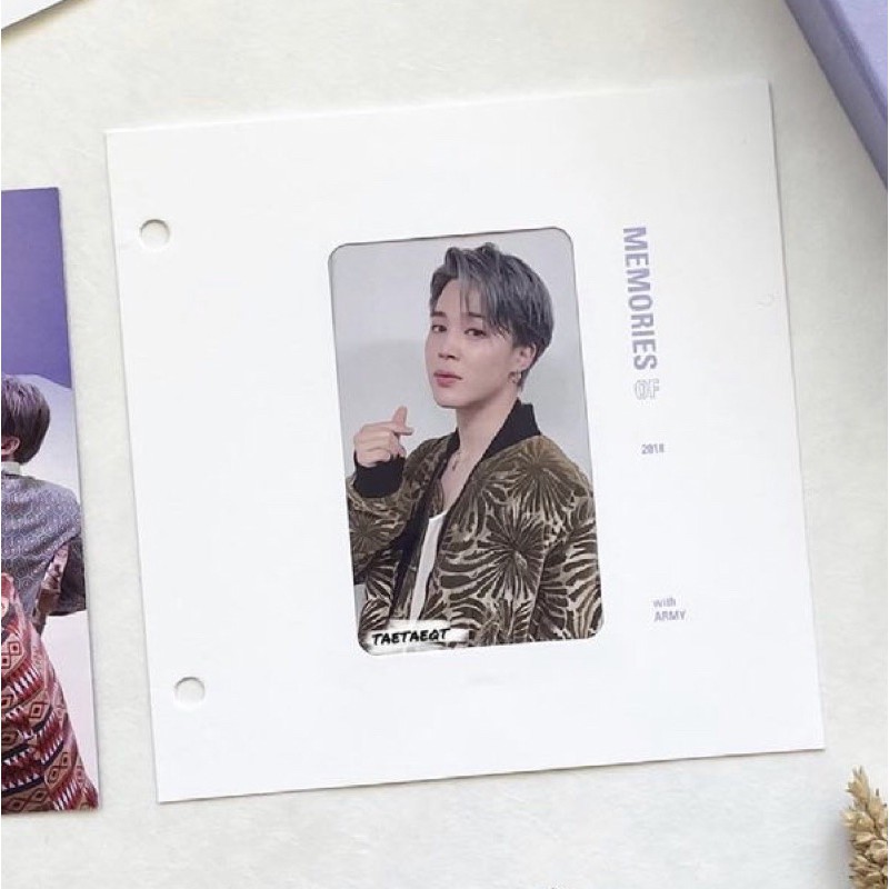 WTT Jimin Memories of 2018 Bluray to Taehyung Memo BR 17 / 18