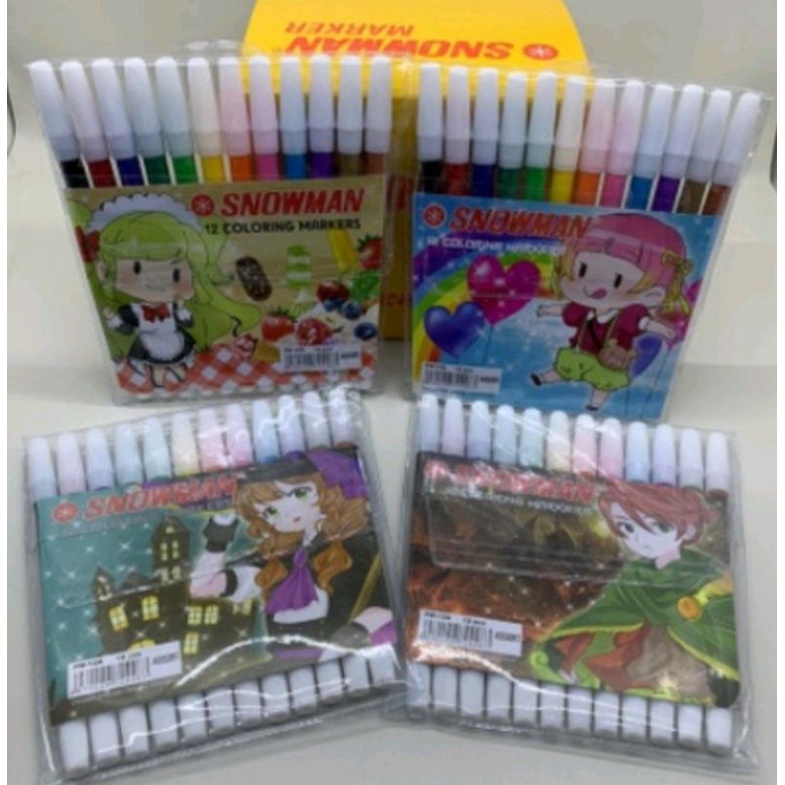 

spidol12 warna snowman