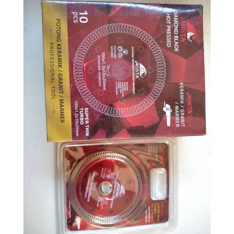 mata potong keramik/granit aosta merah turbo