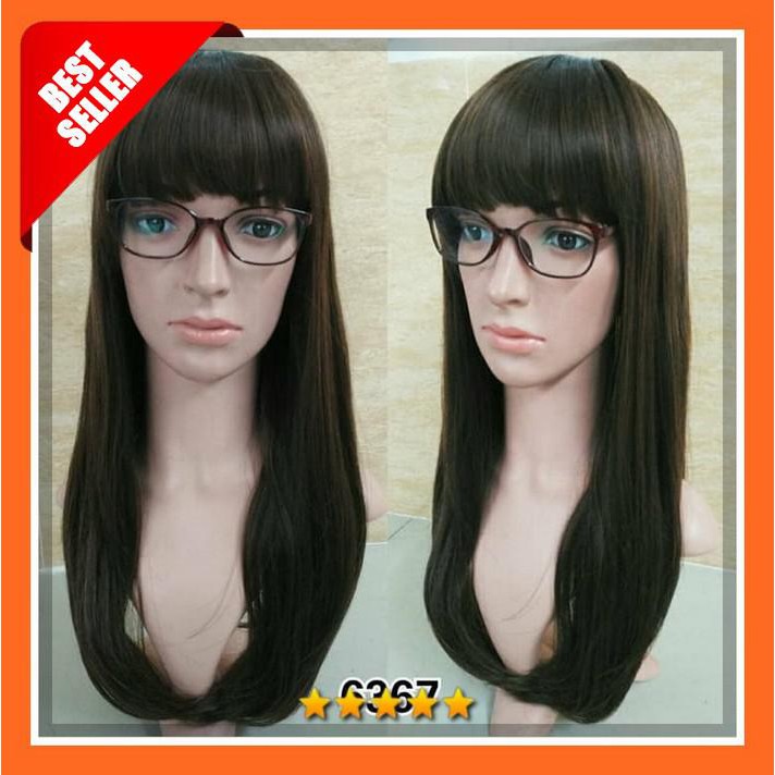 TERLARIS WIG PANJANG LURUS 6367 - HITAM