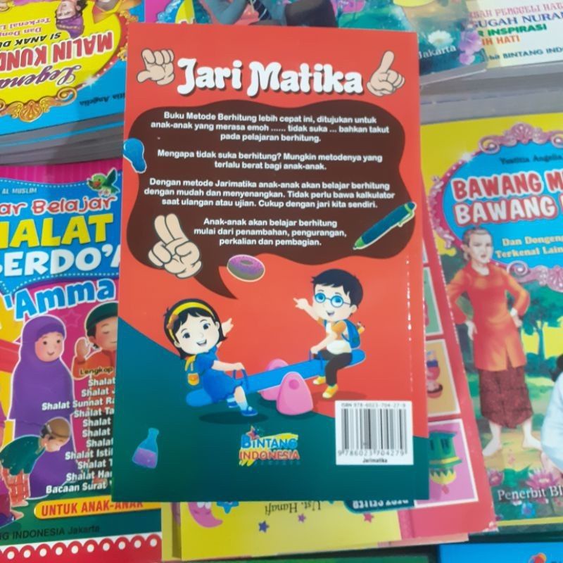 BUKU ANAK JARI MATIKA METODE BERHITUNG LEBIH CEPAT UNTUK TK/SD