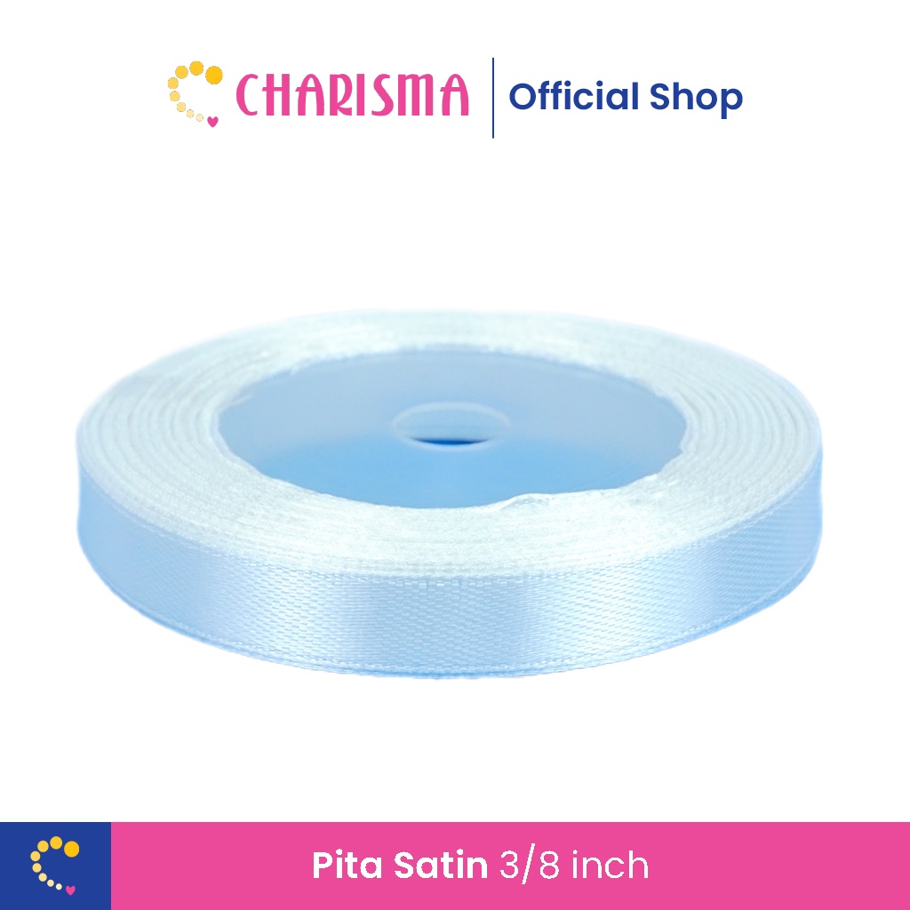 Charisma Pita Satin Lebar 3/8 Inch (1 cm) - WarnaWarni Colorful Ribbon Hiasan Packing - Pita Satin U