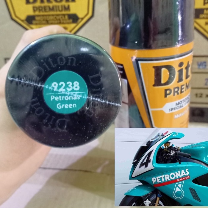 New DITON Premium SOLID COLORS Pilok Pilox Cat Semprot 9238 Petronas Green / Hijau Petronas (400cc)