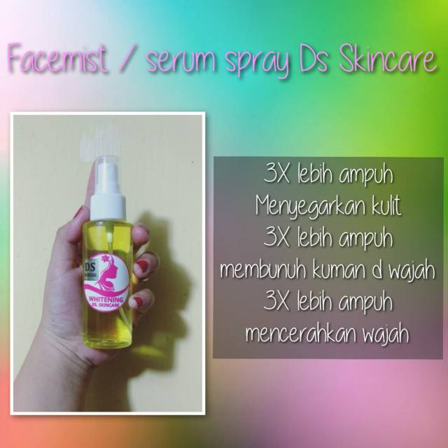 Pemutih wajah// facemist ds skincare//serum spray// pemutih ampuh// obat jerawat// facemist murah