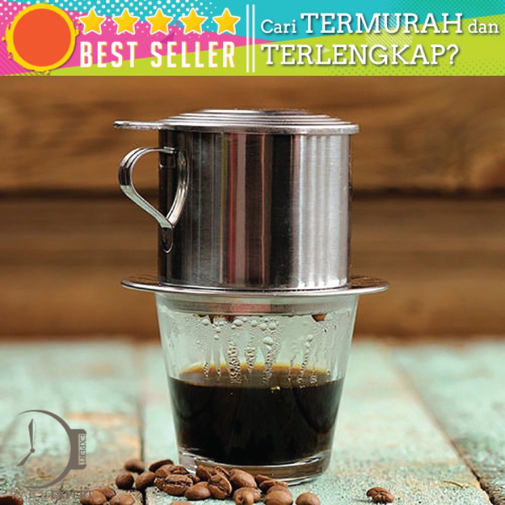 BAYAR DI TEMPAT Filter Saring Kopi Vietnamese Coffee Drip Pot Stainless Steel 100ml