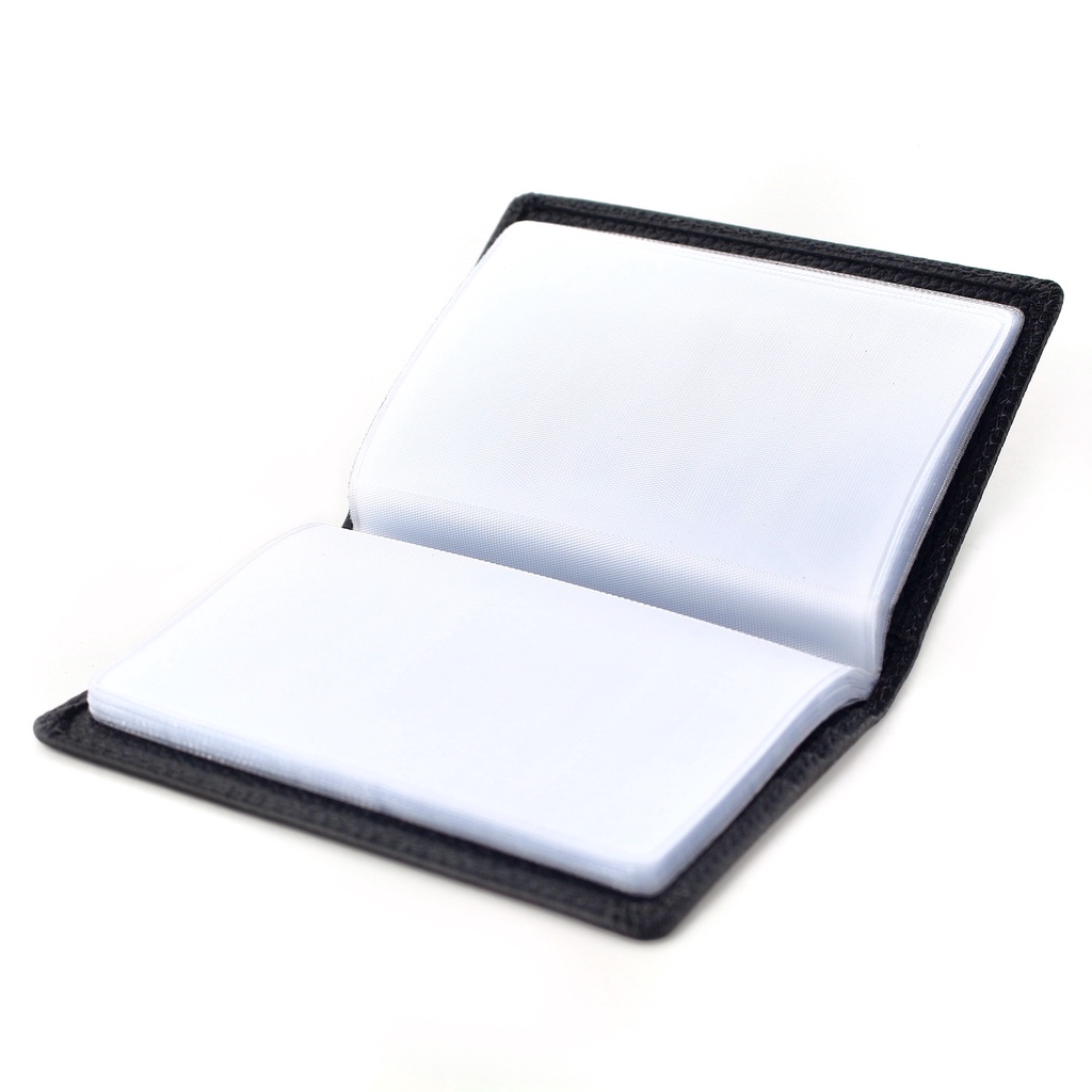 TOKOKOE - Dompet Kartu Pria Wanita Bahan Kulit Sapi Asli - BB CC02 Black