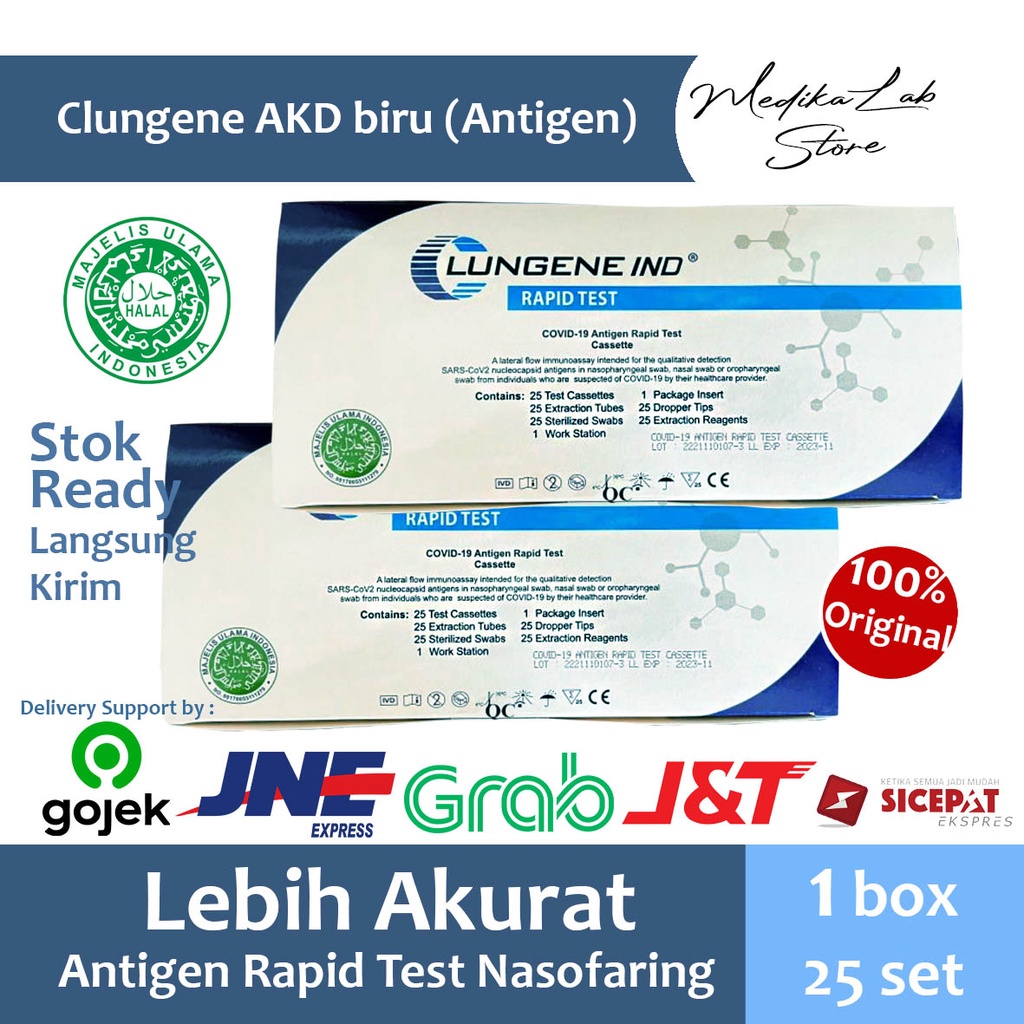 Jual Antigen Rapid Test Biru AKD Clungene | Kemenkes | MUI | MedikaLab ...