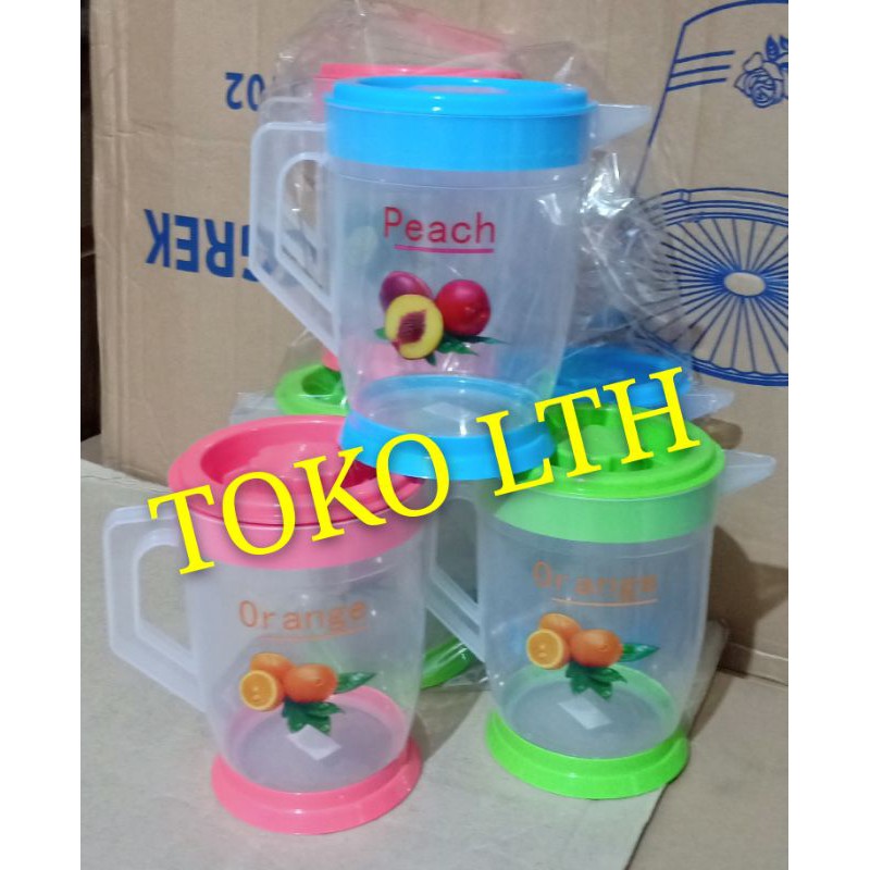 Jual Eskan Teko Air Plastik 1700 Ml Yuriko Waterjug Pitcher Hommy 3802 Shopee Indonesia 1525