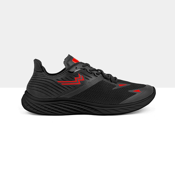 Athletica Official Shop - Flash Ghost Black Red | Sepatu Running - 42