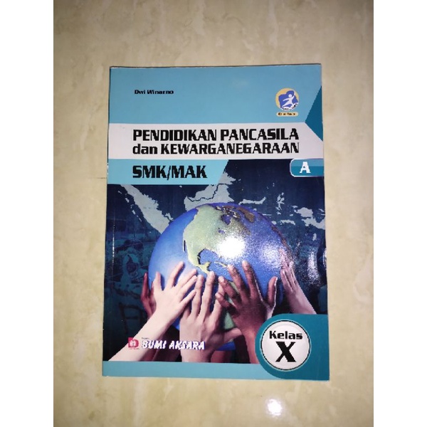 BUKU PAKET PKN SMK/MAK KELAS 10 BUMI AKSARA K13