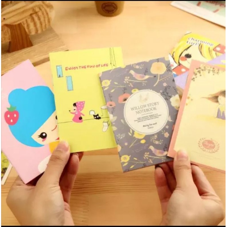 

D825 HV BUKU TULIS KARTUN / BUKU KECIL / MINI NOTEBOOK / BUKU CATATAN KECIL