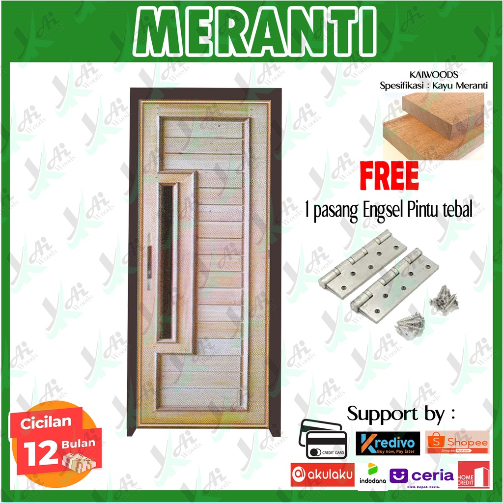 Kusen dan Daun Pintu Kayu Meranti Oven