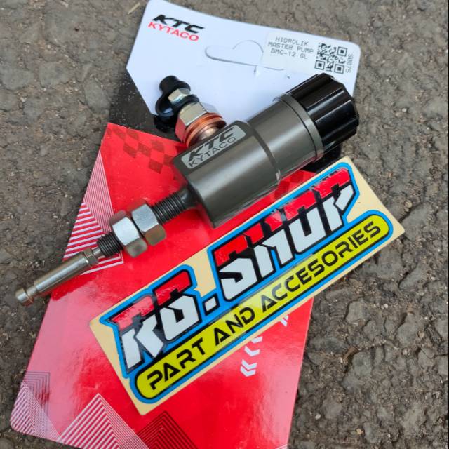 master pump stut kopling hidrolik ktc kytaco BMC-12 black hitam 14mm original universal