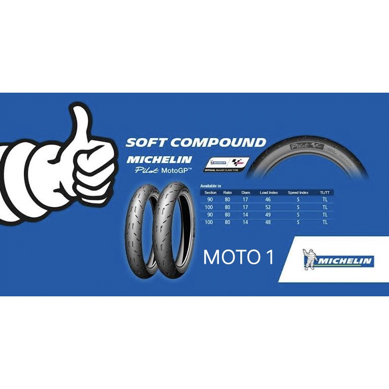 BAN MICHELIN PILOT MOTO GP 100/80-17 SOFT COMPOUND-TUBELESS