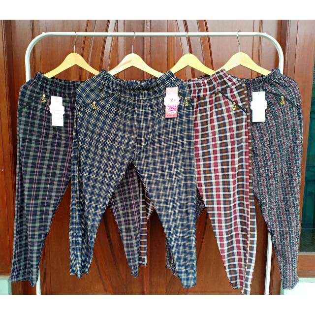 CELANA GENDUT JUMBO /BIG PANTS/ CELANA STRECH MOTIF/ MAWI REAL PICT
