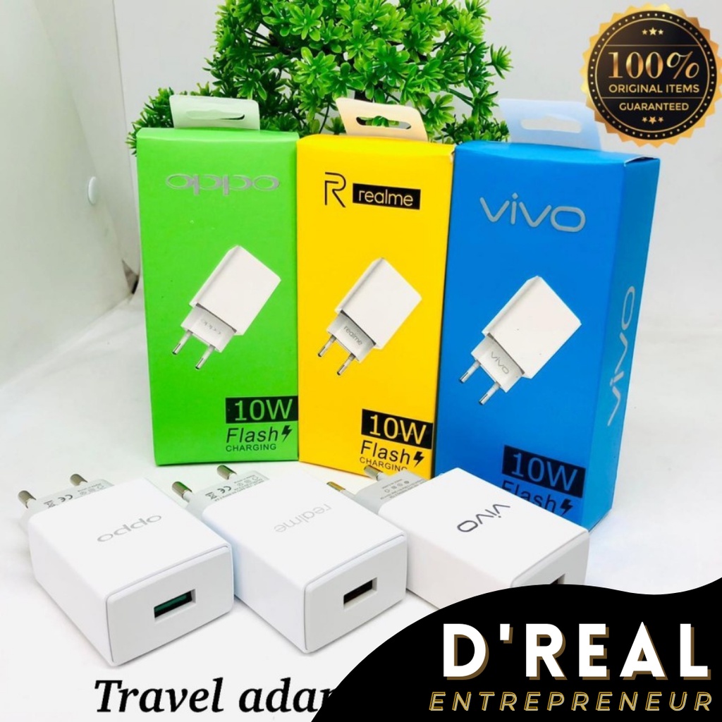 Adaptor Charger Oppo / Realme / Vivo 10W Flash Charging 2A Kepala Casan