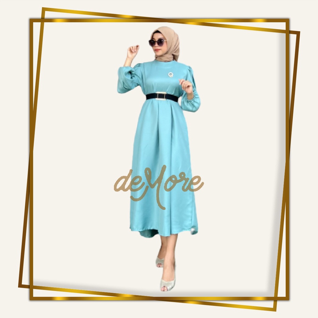 MIDI DRESS MUSLIM MINI DRESS DEWI SHAKILA SEPHORA DRESS FREE BELT DEMORE