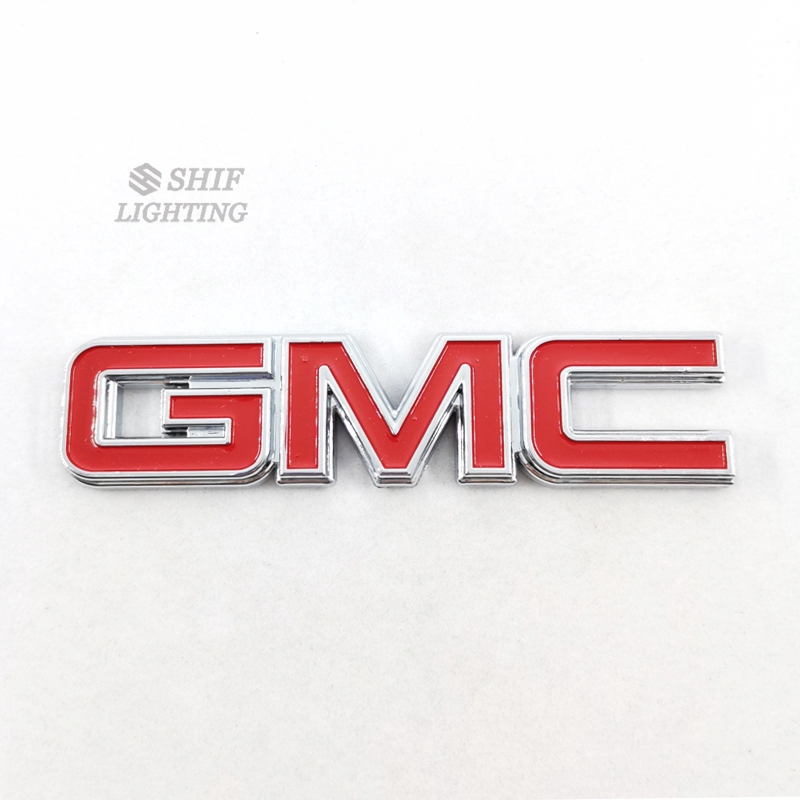 1Pc Stiker Emblem / Badge Motif Logo GMC Bahan ABS untuk Dekorasi Mobil GMC