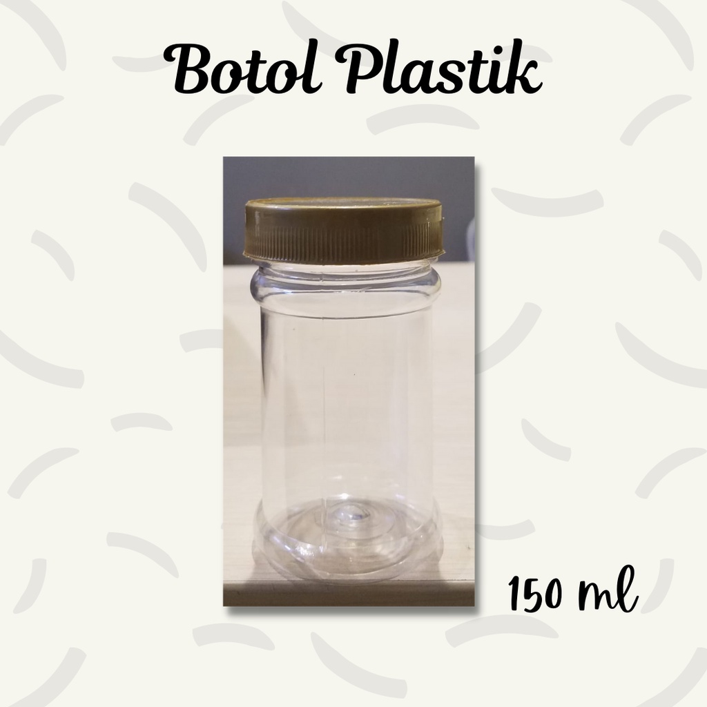 Toples Jar Plastik 150ml / Tempat Sambal / Toples Plastik / Wadah Isi Ulang / Toples Sambal / Toples