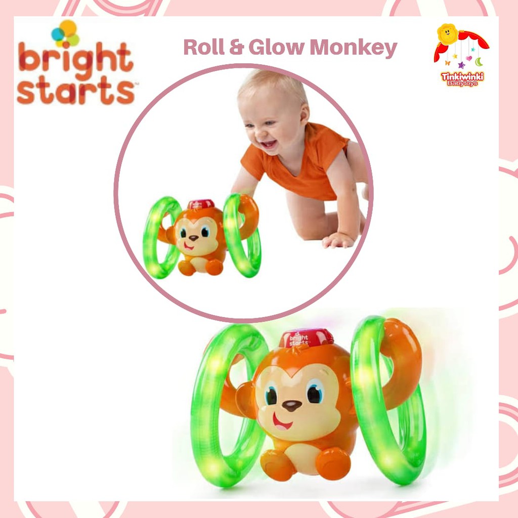 Bright Starts Roll &amp; Glow Monkey