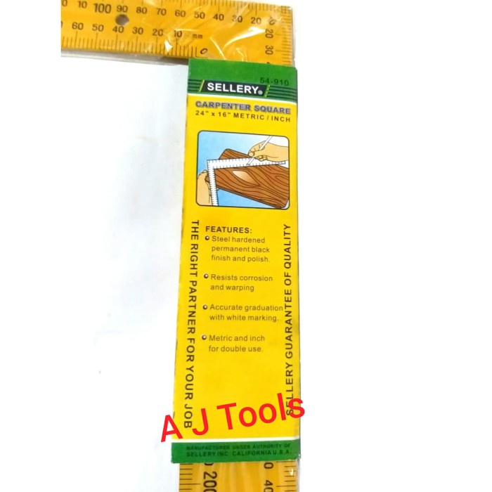 

Penggaris Siku Tukang 40 cm x 60 cm / 16" x 24" SELLERY 54-910 promo