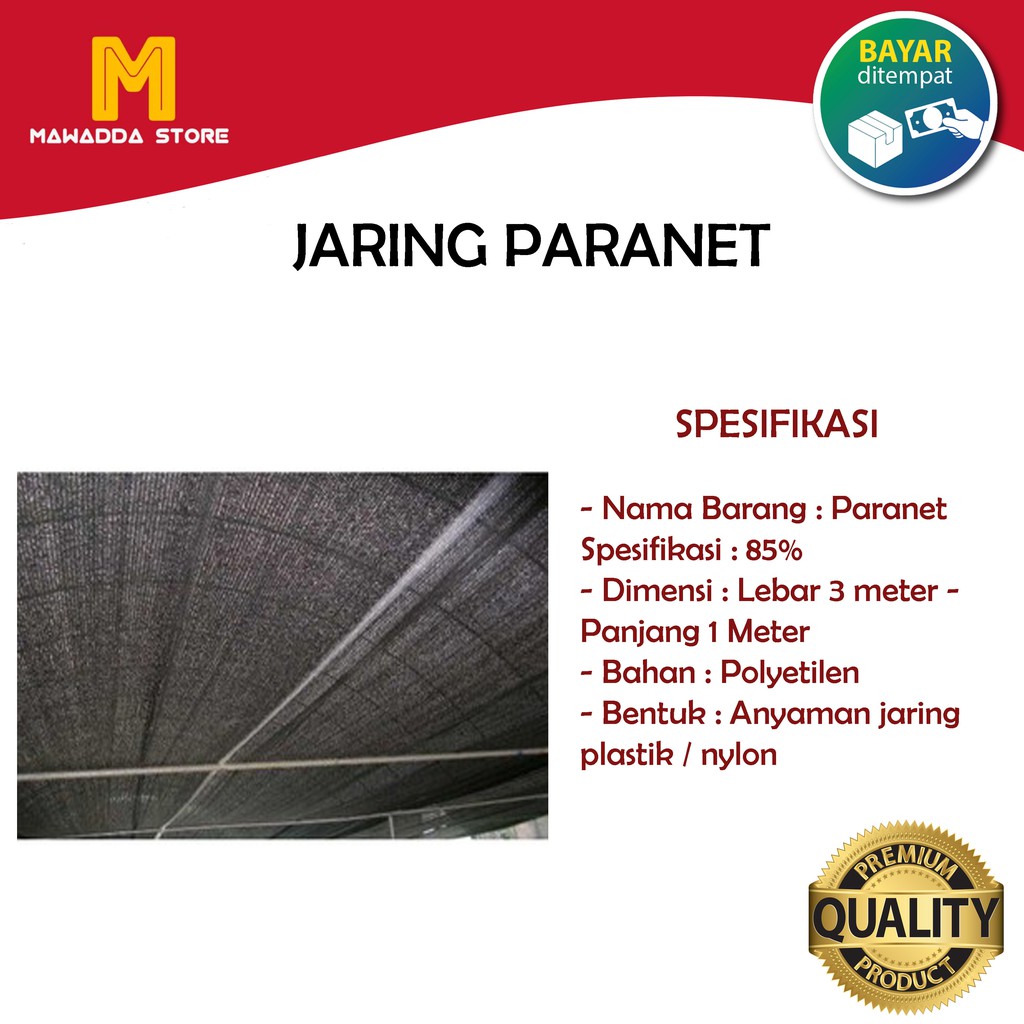 Paranet Lebar 3 Meter 85%