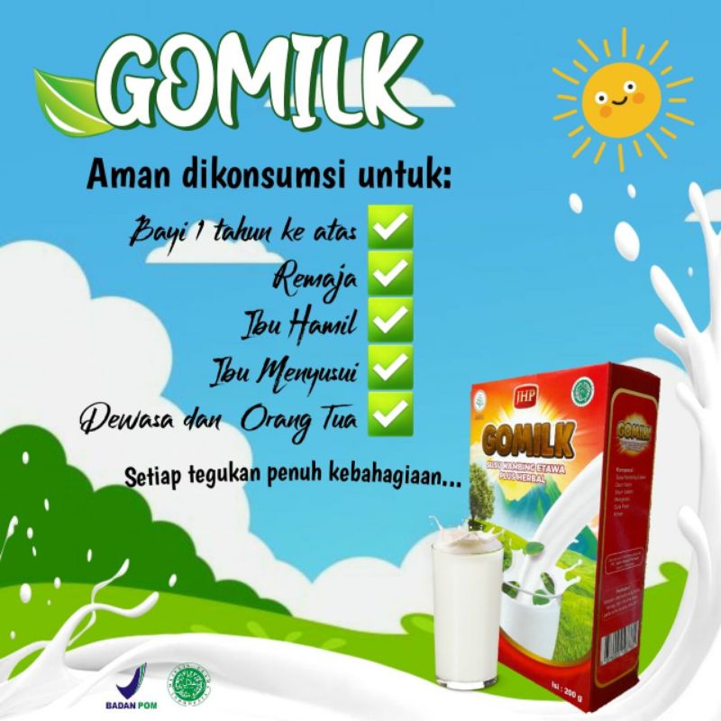 

GOMILK susu kambing etawa plus herbal