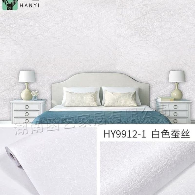 Wallpaper Sticker Dingding polos bertekstur abstrak