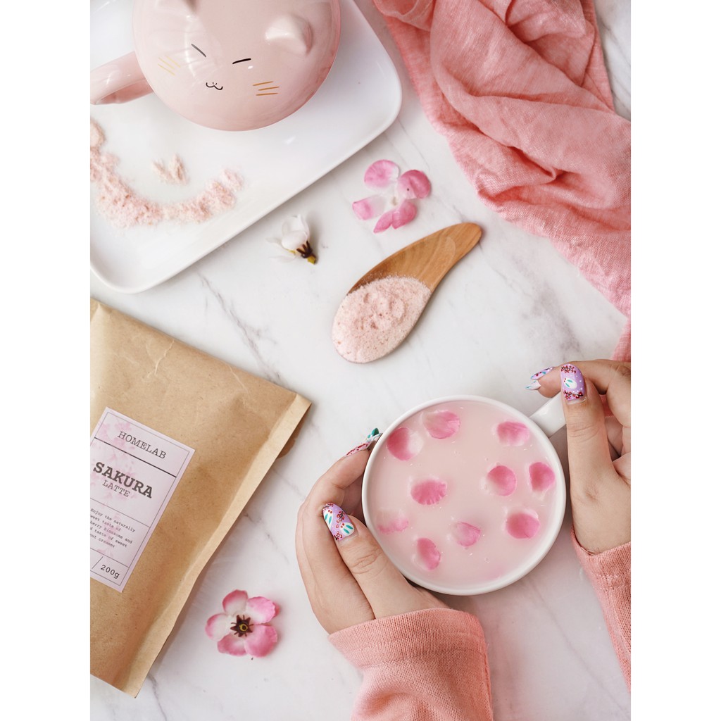 Bubuk Minuman Sakura Latte Premium Powder 200G 5