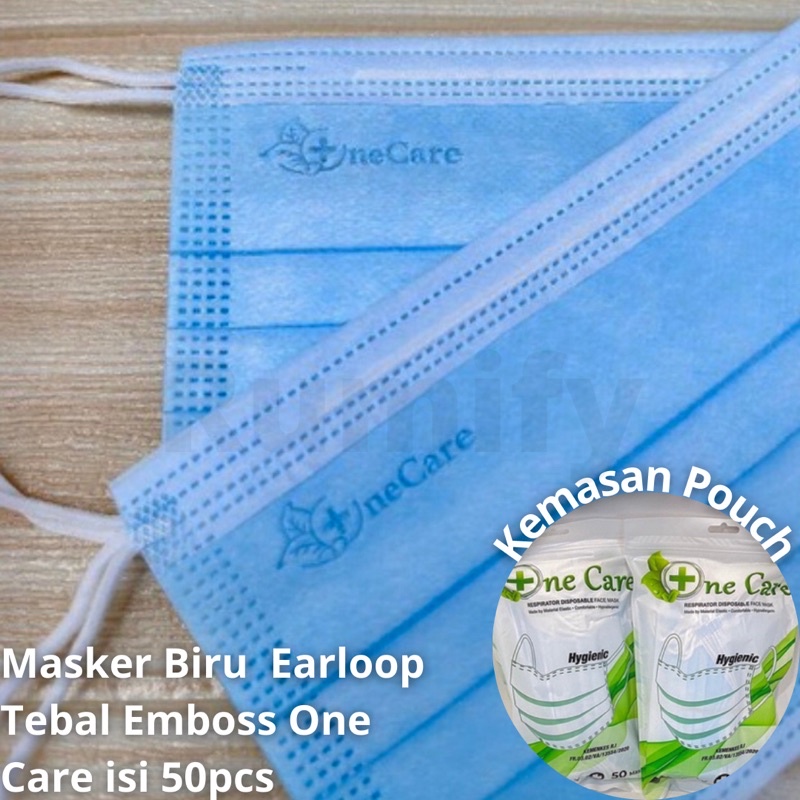 MASKER EARLOOP HEADLOOP 3 PLY DISPOSABLE WARNA BIRU ISI ± 50 PCS PER BOX MURAH BANJARMASIN | RUMIFY