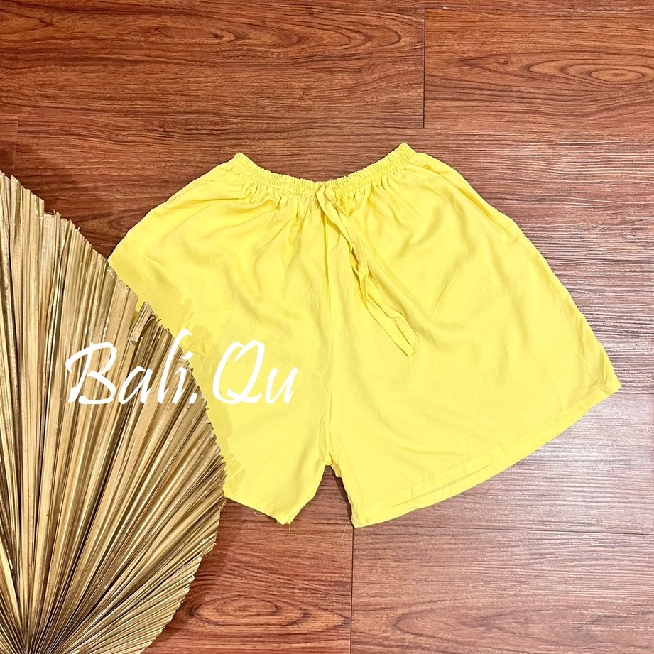 Celana Pendek Bali Polos Part 2-BABY YELLOW