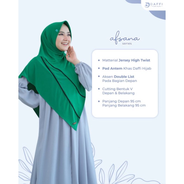 Hijab Daffi Afsana Series hijab instan jilbab instan kekinian promo ORI daffi berkualitas