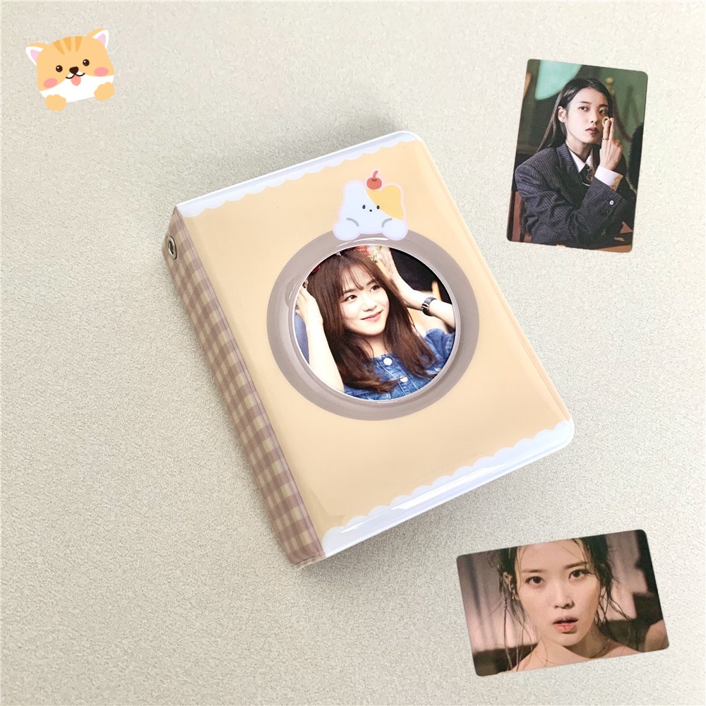 Album Foto Ins 3 Inch 40 Slot Idol PVC Pemegang Kartu Polaroid Album Photocard Kumpulkan Buku