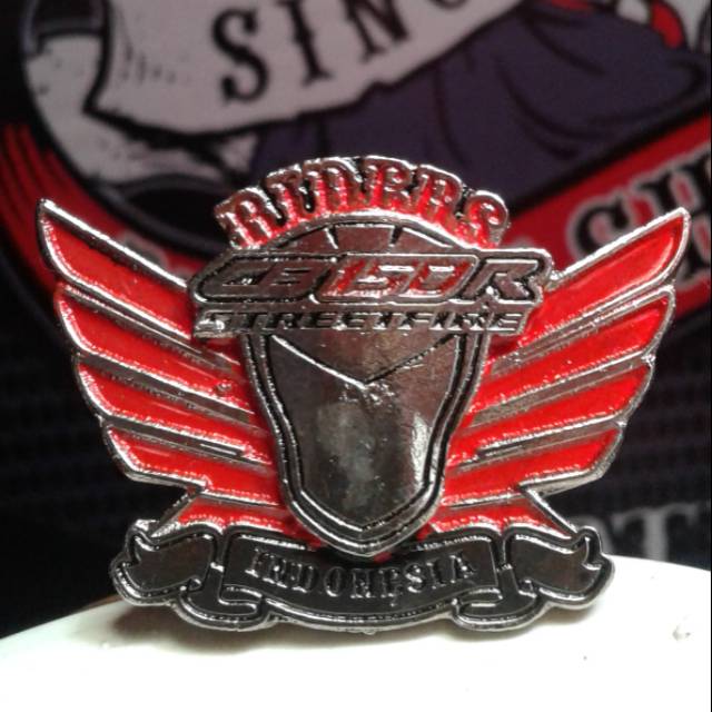 Pin cor, spin casting, emblem Riders Honda CB150R Indonesia