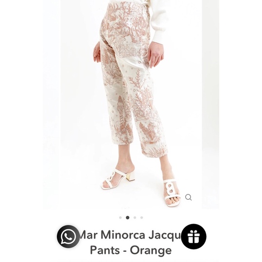 SALE El Mar Minorca JACQUARD OUTER orange Benang jarum x mmehuillet benangjarum buttonscarves nada s