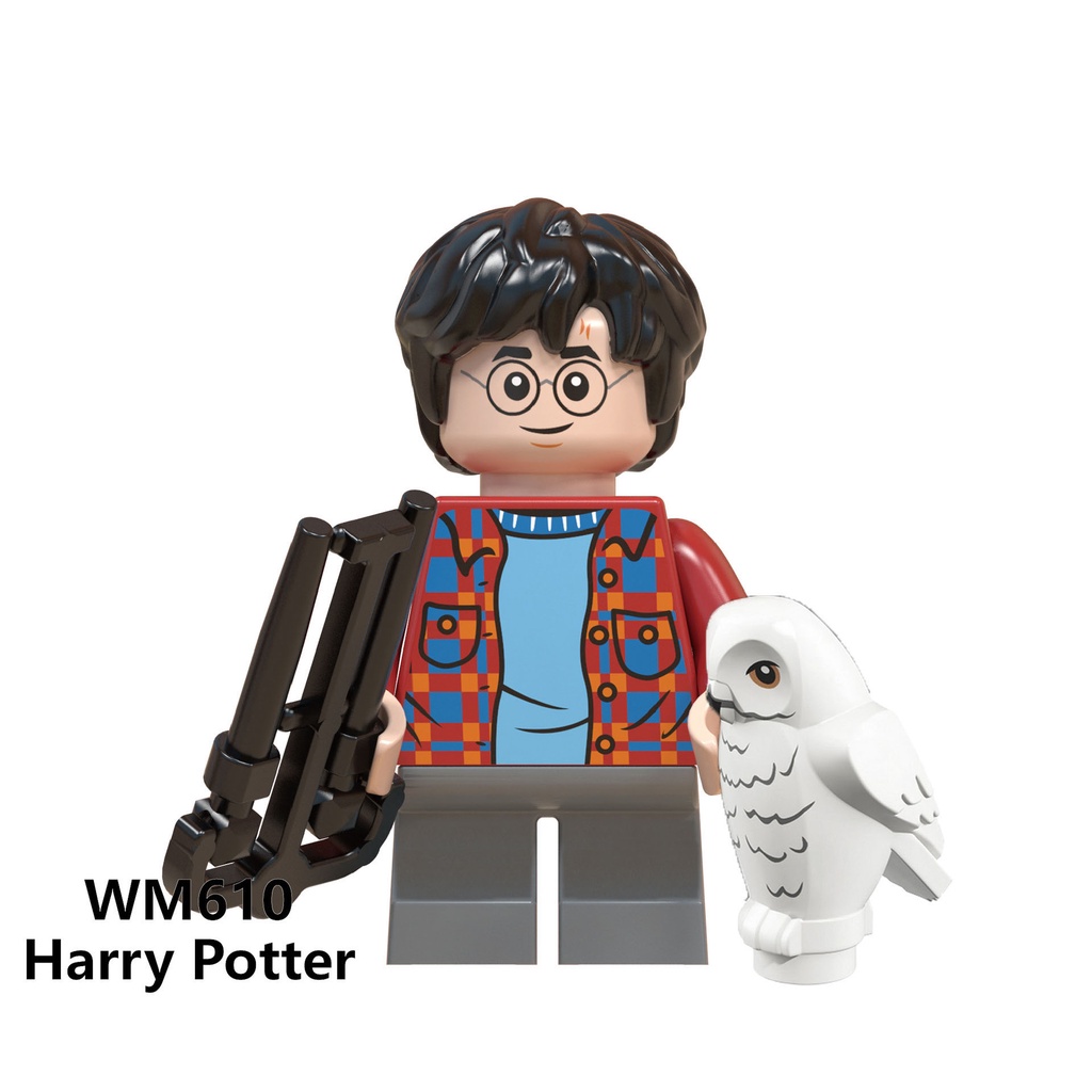 Wm6047 Mainan Action Figure Mini Karakter Harry Potter Ron Weasley Hogwarts Quirrell Filch