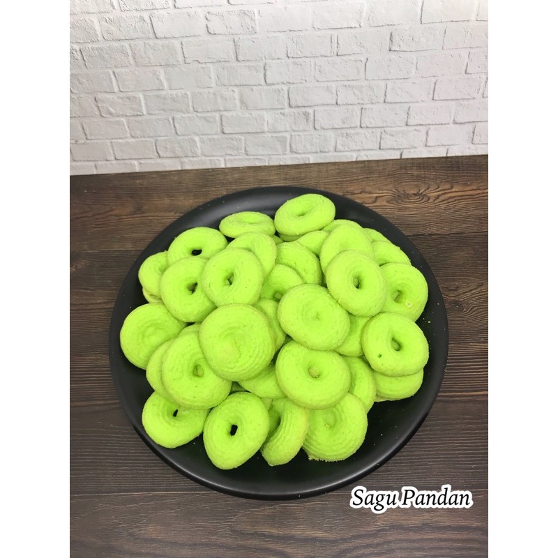 KUE SAGU PANDAN 500 GRAM | KUE SEMPRIT PANDAN TERMURAH | KUE HARI RAYA SNACKY MEDAN