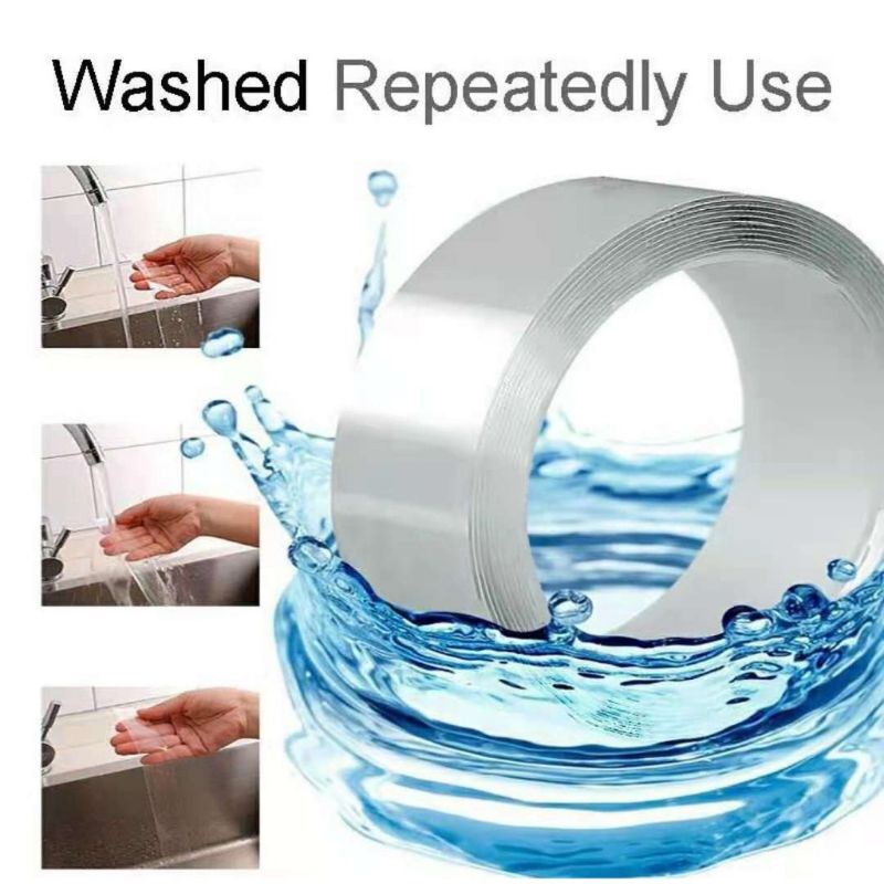 

DOUBLE MAGIC TAPE SUPER KUAT DAPAT DICUCI / MAGIC TAPE BENING 2 SISI KUAT MULTIFUNGSI