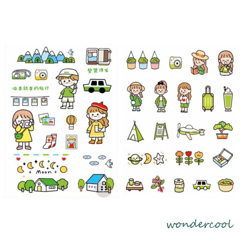 Stiker Motif Emoji Untuk Dekorasi Handphone / Diary DIY-Won