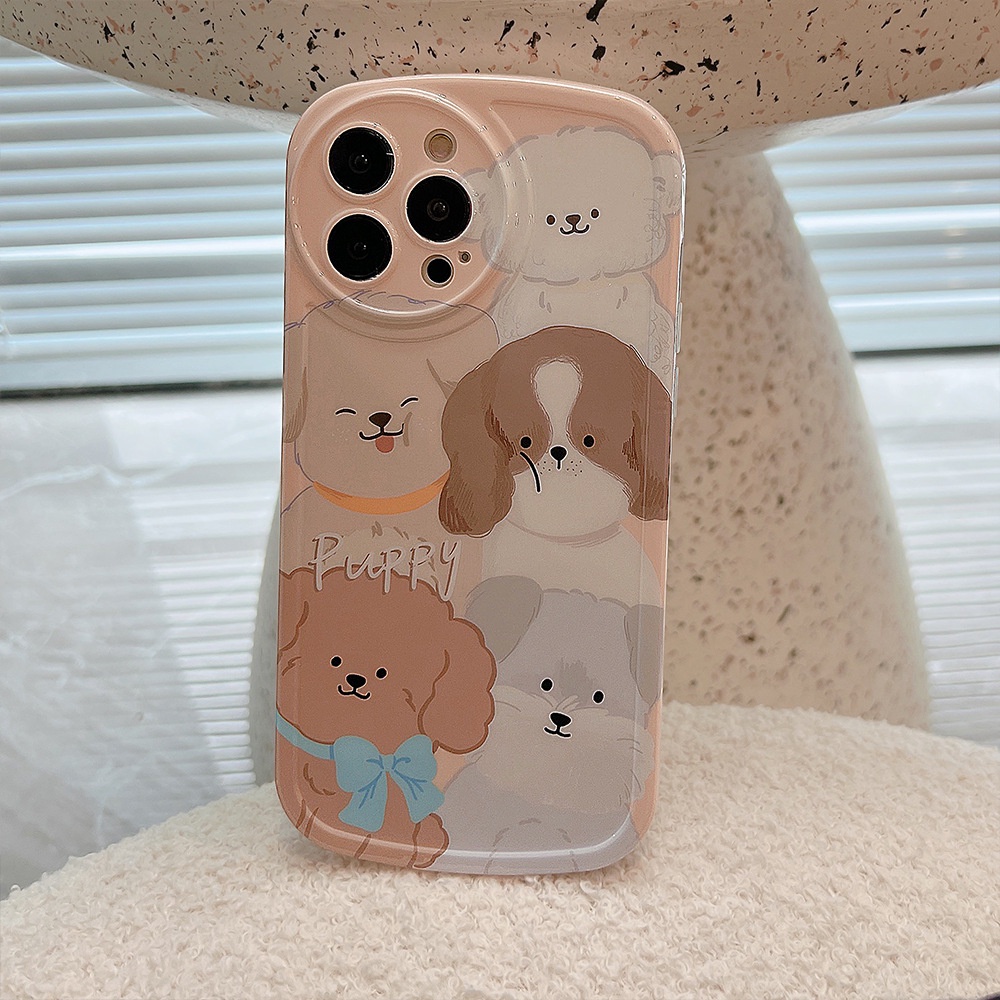 Soft Case Silikon Motif Kartun Anjing Lucu Untuk Iphone 11 12 13PRO MAX