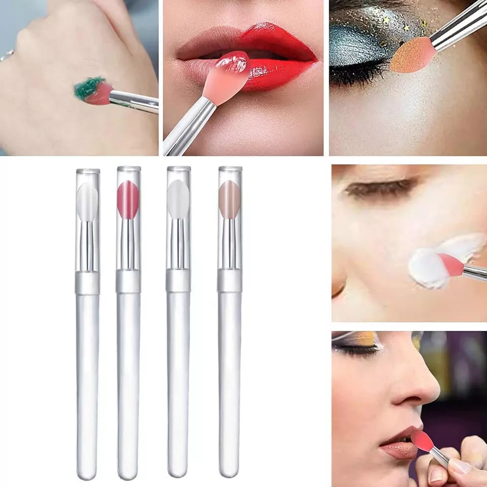 Kuas Silikon Bibir Spatula Lip Brush Kuas Bibir Mini Kuas Lipstick Lip Wand Eyeshadow Beauty Silicone Lip Lipstick Lip Gloss Brush Aplicator F823