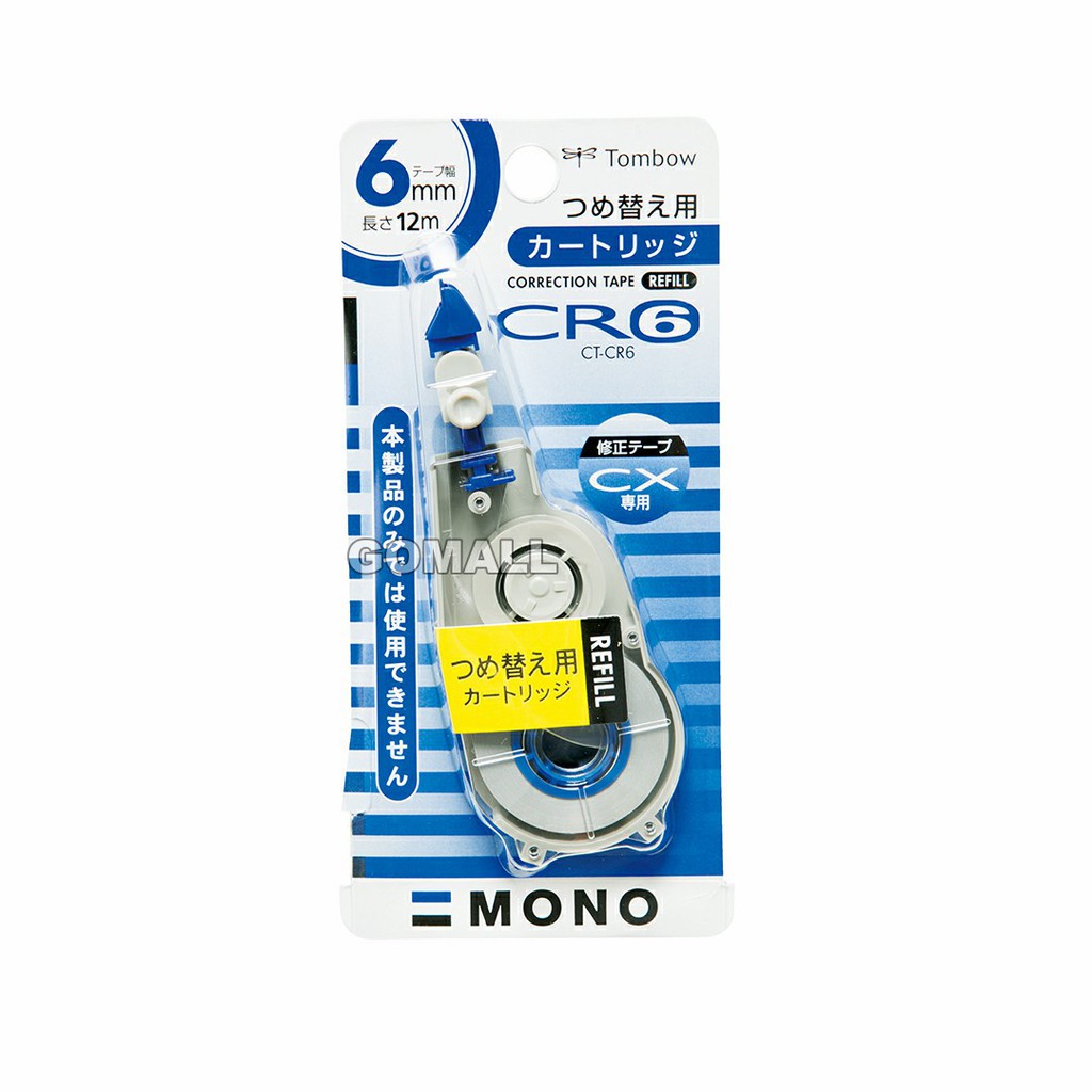 

TOMBOW Isi Refill Tip Ex Correction Tape CR6 (6 mm x 12 M) For CT-CX6