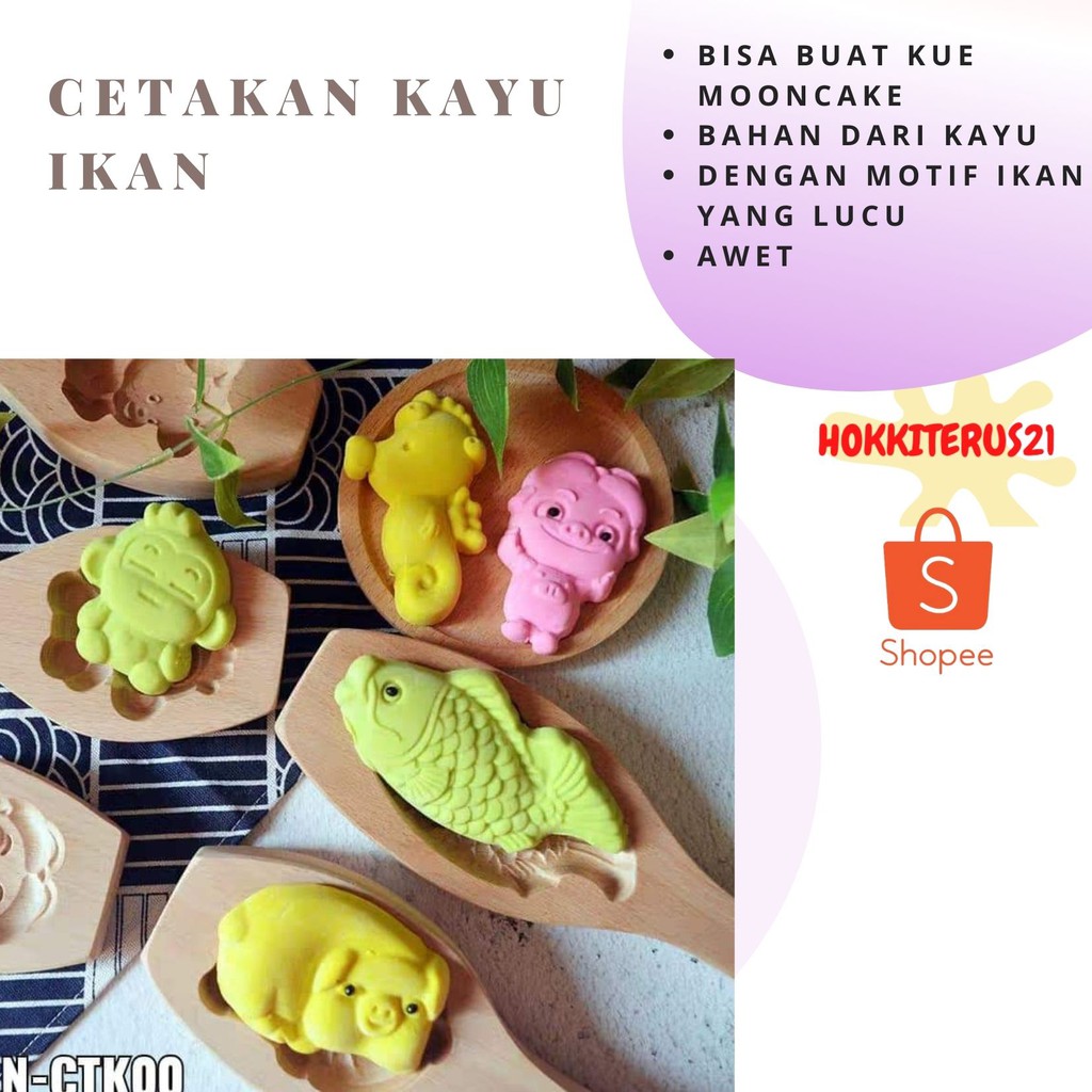 Cetakan Kue / Loyang Peralatan Masak &amp; Perlengkapan Dapur Murah Bahan Kayu - By Hokkiterus