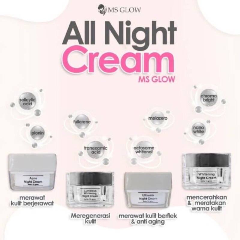 TERMURAH MS GLOW Paket Free Bonus Pouch/Dompet Kosmetik/Ecer Whitening Night Cream/Luminous/Malam Ultimate/Krim Siang/Facial Wash Msglow/Toner Acne/Glowing/Sabun Men/Day/Man Basic/Serum Gold/Peeling/JJ Glow/DTE/Red Jelly/Radiance Gel/Scrub Original Asli