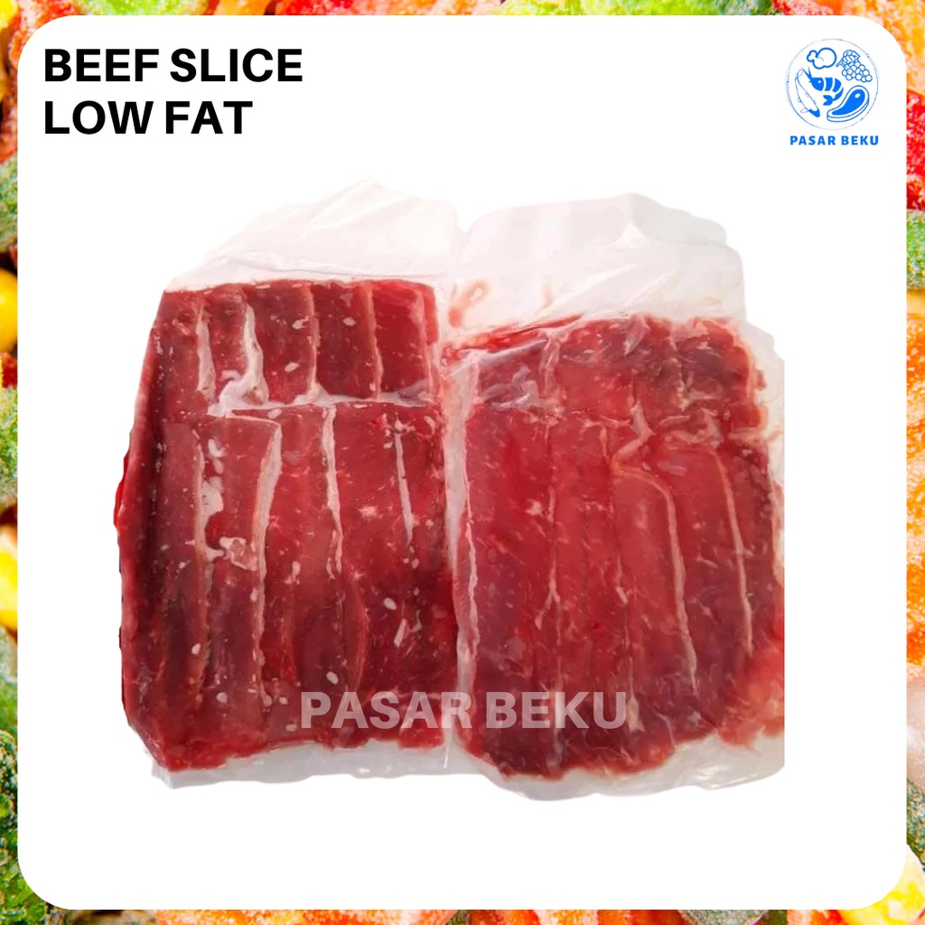 

Daging Sapi Slice Low Fat 500gr Beef Slice Shortplate Fresh Pasar Beku Padang