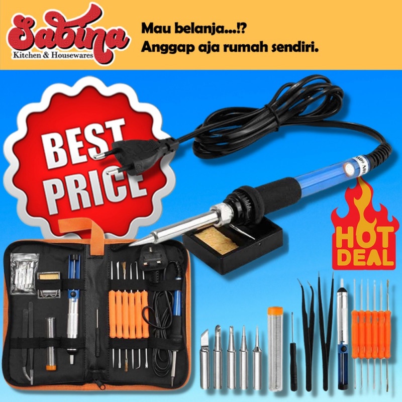 Solder Pateri Las Set Lengkap Alat Reparasi Elektronik Soldering Kit