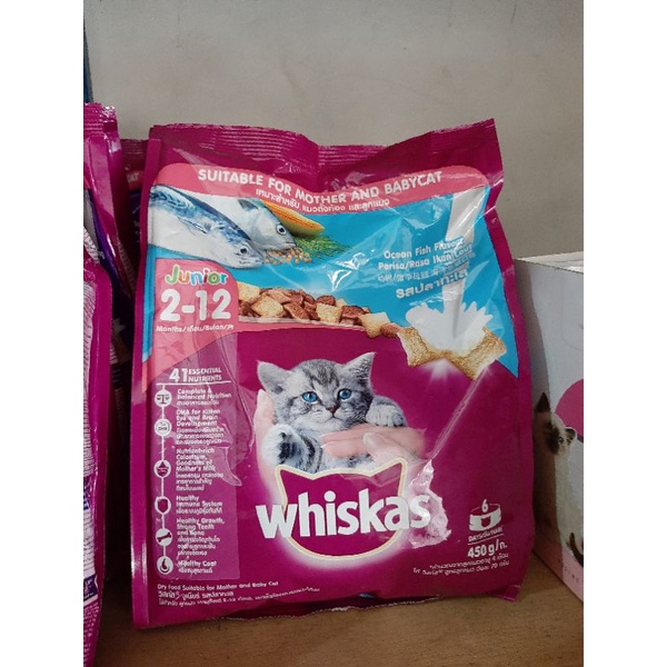 whiskas 450g dry food kitten