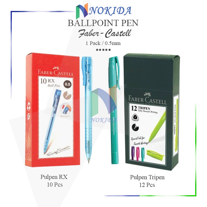 

Nokida Pulpen RX Faber-Castell [1 Pack] / Ballpoint Bolpen 1 Box / Pena Balpen 1 Pak Paber Kastel