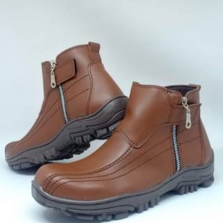  Sepatu  Safety  Boots Pria River Passer Zipper Shopee  