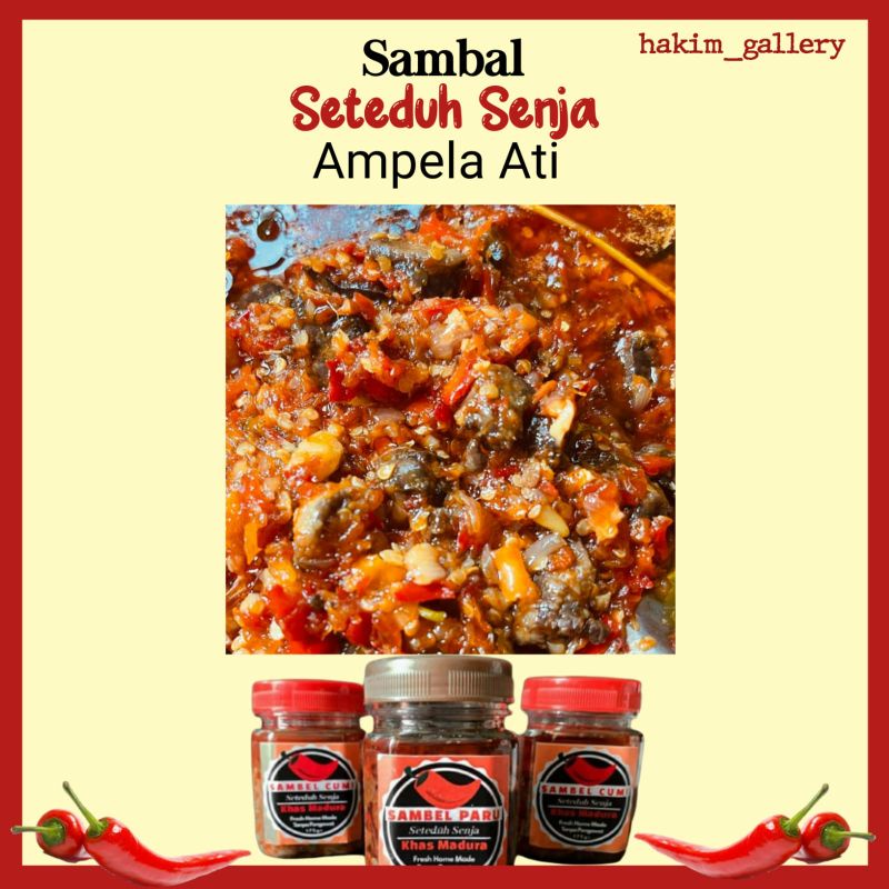 

Sambal Ampela Ati Seteduh Senja Sambel Ati Enak Lezat 175gr